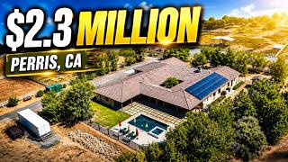 Touring a $2.3 Million Ranch Style Home in Perris, CA