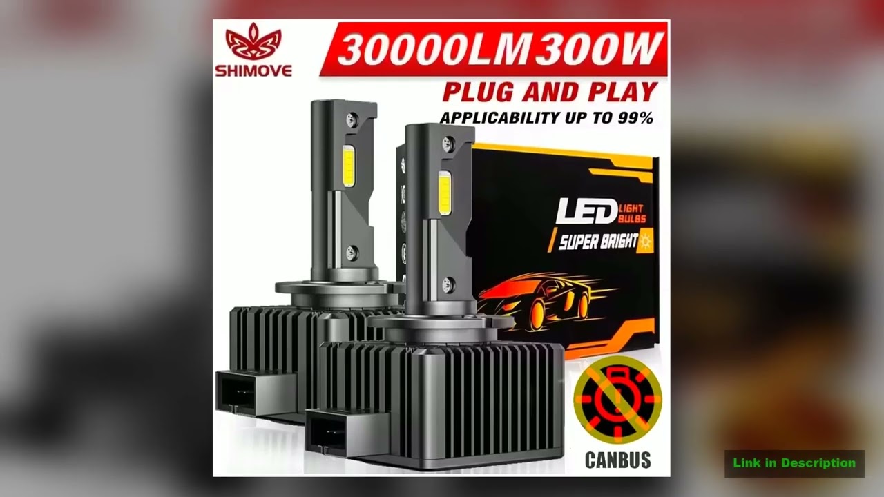 D3S LED Headlights D1S D2S D4S D8S Double copper tube HID Conversion Kit D1R D2R D3R 30000LM