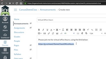 CANVAS - Add Google Meet to a Canvas Course