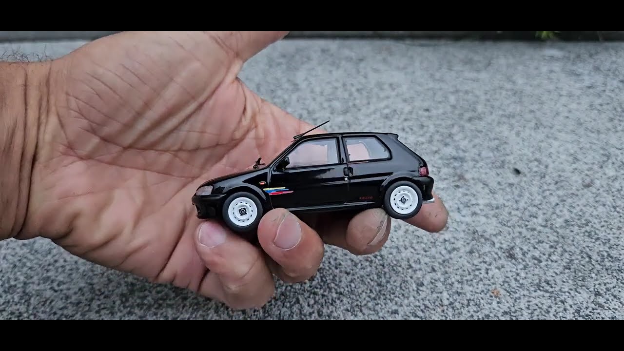 Unboxing of Peugeot 106 Rally Hot small Fast car 1:43 Solido