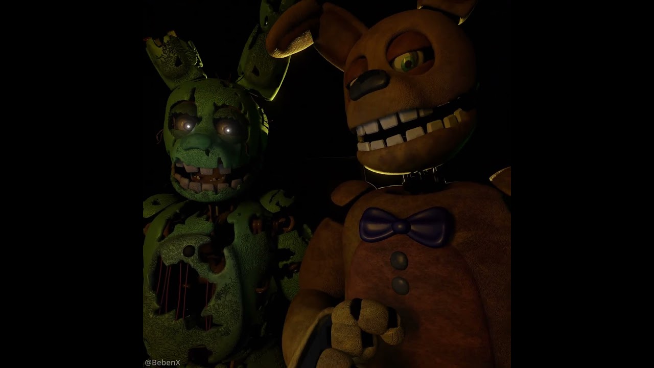 Let em in meme - Springtrap and Springbonnie edition