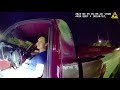 A haughty woman trying to evade arrest