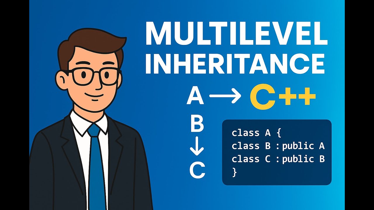 Multilevel Inheritance in C++ | OOP Explained with Code - YouTube