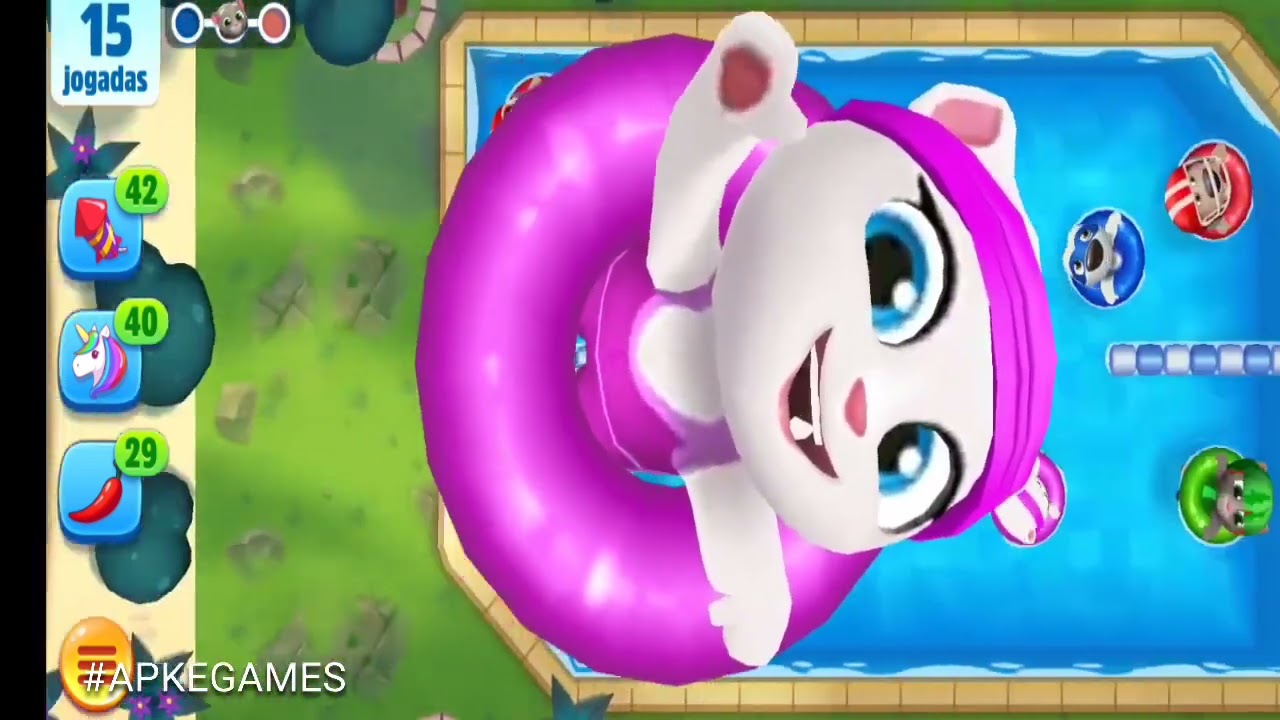 Геймплей Talking Tom Pool для Android и iOS