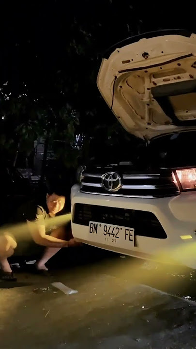 PEMASANGAN LAMPU BILED BEEBOT FOGLAMP DI HILUX #audiomobilindonesia #hilux #biled