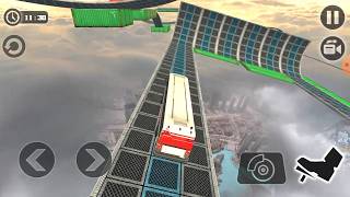Impossible Sky Bus Driving - Gameplay Part 7 - Level 18 & 19 (Andoid) screenshot 1