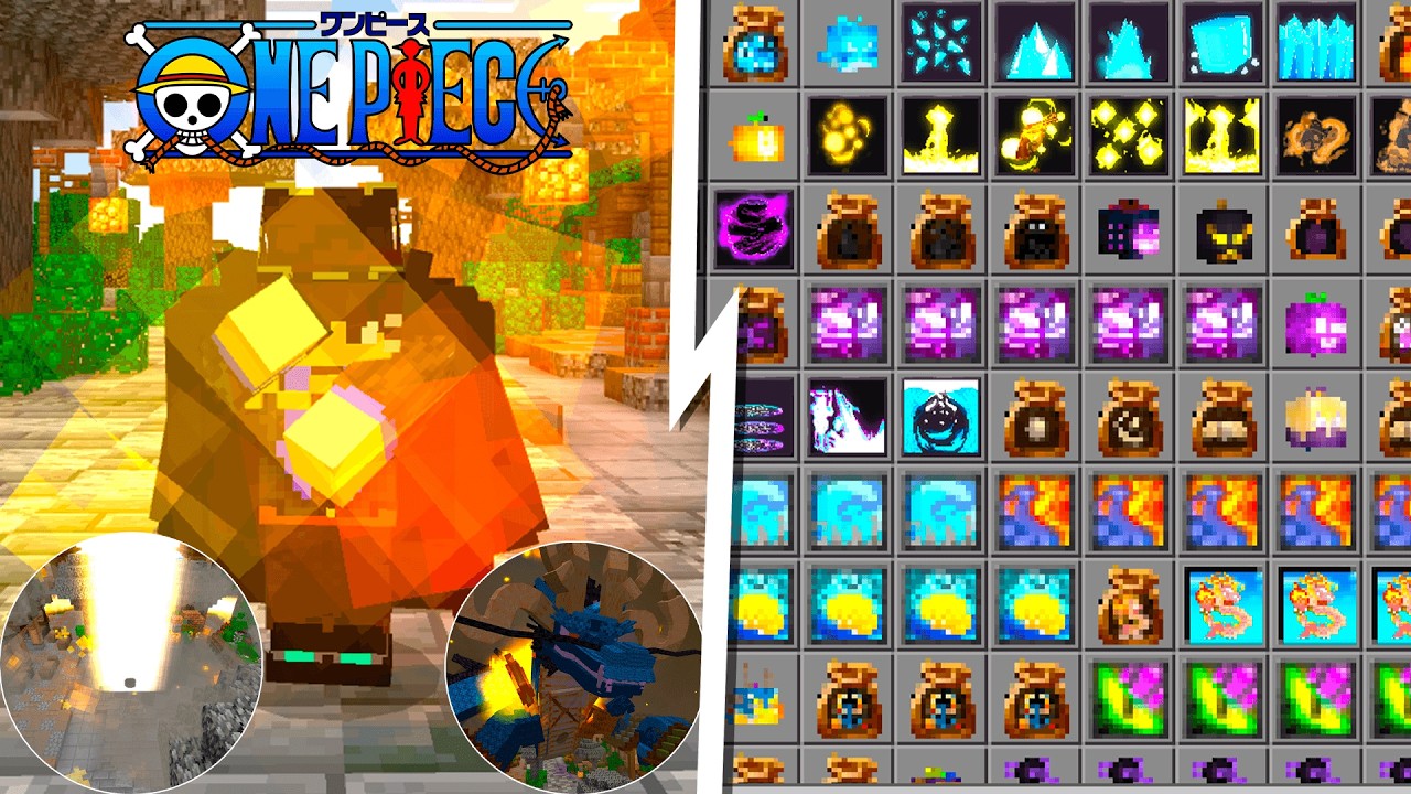 Piece Fruits Java ATUALIZOU !! A ADDON PIECE FRUITS com NOVA FRUTA e MAIS PARA MINECRAFT ...