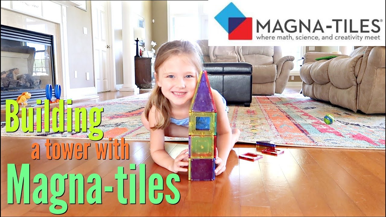 BUILDING A TOWER WITH MAGNATILES YouTube