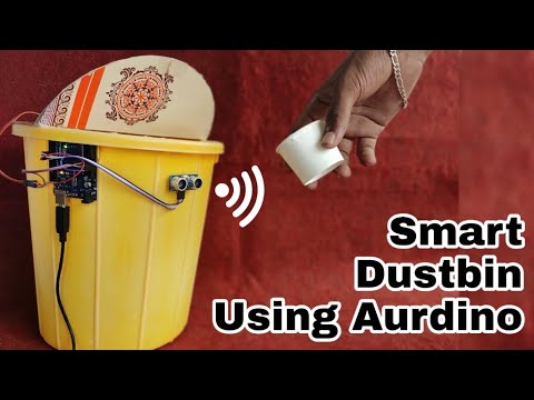 How to make smart dustbin using arudino #stay safe #stay Hygienic how to make automatic dustbin