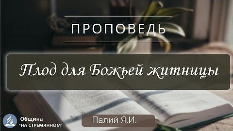 Плод для Божьей житницы | Христианские проповеди АСД | Палий Ярослав Иванович