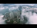 Drone in clouds with City view  Free stock footage  Free HD Videos   no copyright