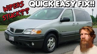 96-04 Pontiac Montana/Chevrolet Venture | Stuck Windshield Wiper Fix!! #easyfix