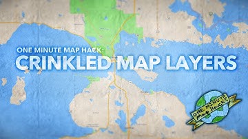 One Minute Map Hack: How to Crinkle Up Your Digital Map