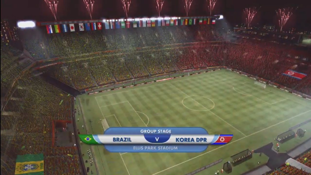 2010 FIFA World Cup Match 14 - Brazil v North Korea / Gameplay PlayStation 3 (PS3)