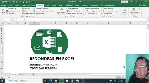 ¿Cómo redondear un número en Excel?