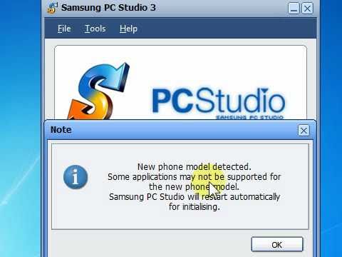 Samsung PC Studio 3 for Windows 7 (SGH U100) - YouTube