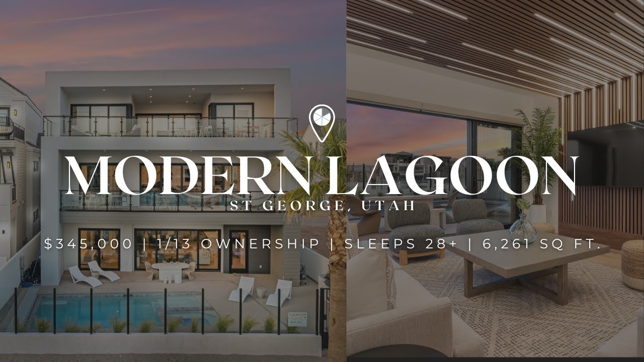 Tour This 345K Modern Lagoon Home in St. George, Utah  Sleeps 28  6,261 SQ FT
