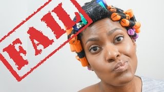 A REALLY BAD Roller Set Tutorial [FAIL] + Commentary!