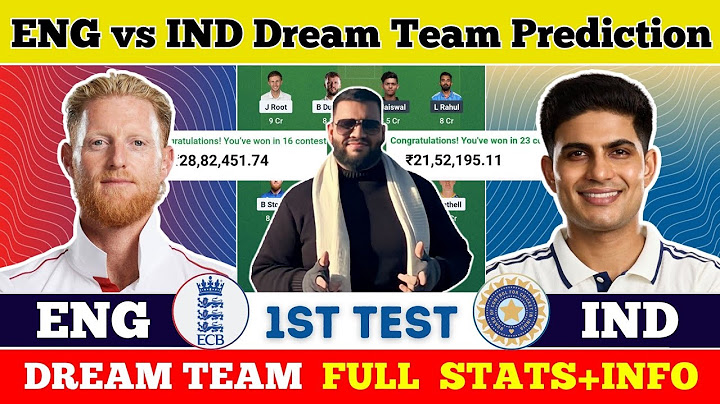 ENG vs IND Dream11 Prediction|ENG vs IND Dream11|ENG vs IND Dream11 Team|