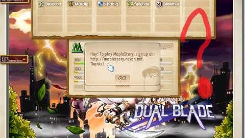 Maple story error HELP
