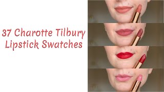 Charlotte Tilbury Lipstick Collection Swatches - 37 Lipsticks!