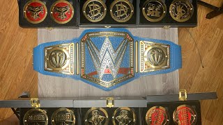 WWE SIDE PLATES COLLECTION! Placing each one on the Blue UV Title