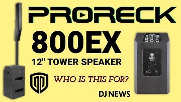 PRORECK 800EX SPEAKER REVIEW |1800 Watt Portable 12" Powered PA System #proreck #mobiledj #livesound
