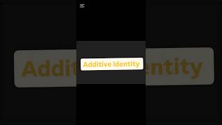 Additive Identity #maths #10th #09
