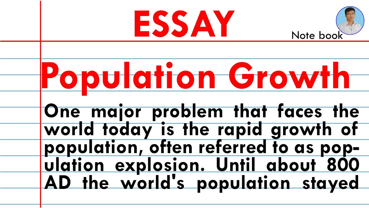 write essay for population