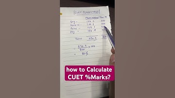 How to Calculate CUET %? #cuet2023 #percentage