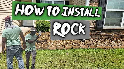 How to install River Rock | Landscaping
