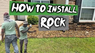 How to install River Rock | Landscaping