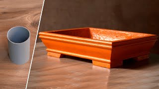 Bonsai pot Making with Simple Tools | How to Make Bonsai Pot