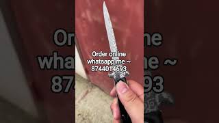 Button Knife Review | Automatic Knife Opening Test & Close-Up Demo #tacticalknife #pocketknife