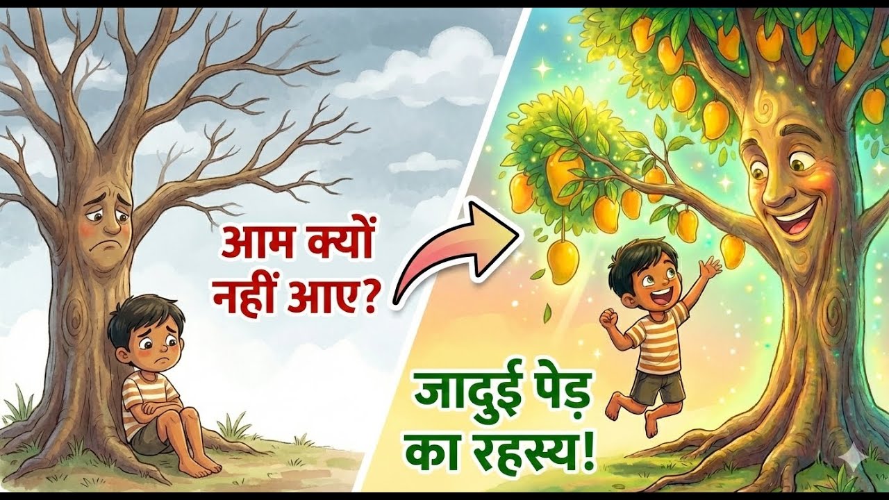 Magic Mango Tree 🍋 जादुई आम का पेड़ | Magic Mango Tree | Hindi Moral Story for Children ...