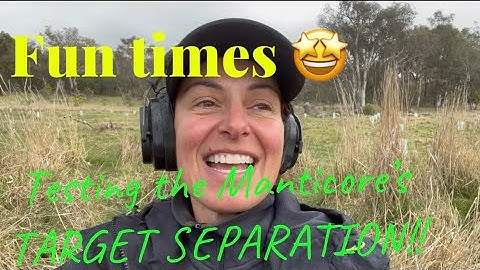 Testing the MANTICORES TARGET SEPARATION in a TRASHY site #manticore #minelab