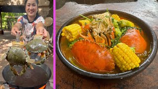 Yummy Mud crabs cooking by Mommy Sreypov - Country chefs