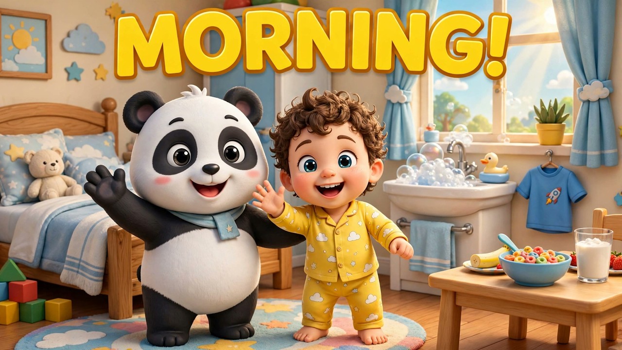 Meet Morning Routine for Kids! Wake, Wash, Dress, Breakfast | Toddler ...