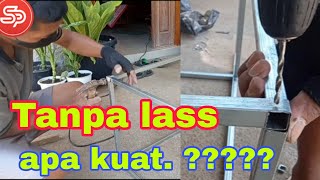 TANPA LAS ..CARA SAMBUNG BESI HOLOW ..dengan mudah