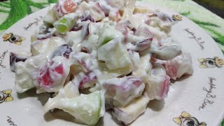 CARA MEMBUAT SALAD BUAH-BUAHAN