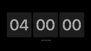 4 Hour Countdown Timer⏳ | No Music | Minimal Focus & Study Timer