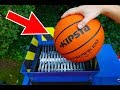 WHAT HAPPENS IF YOU DROP BASKETBALL INTO THE SHREDDING MACHINE?