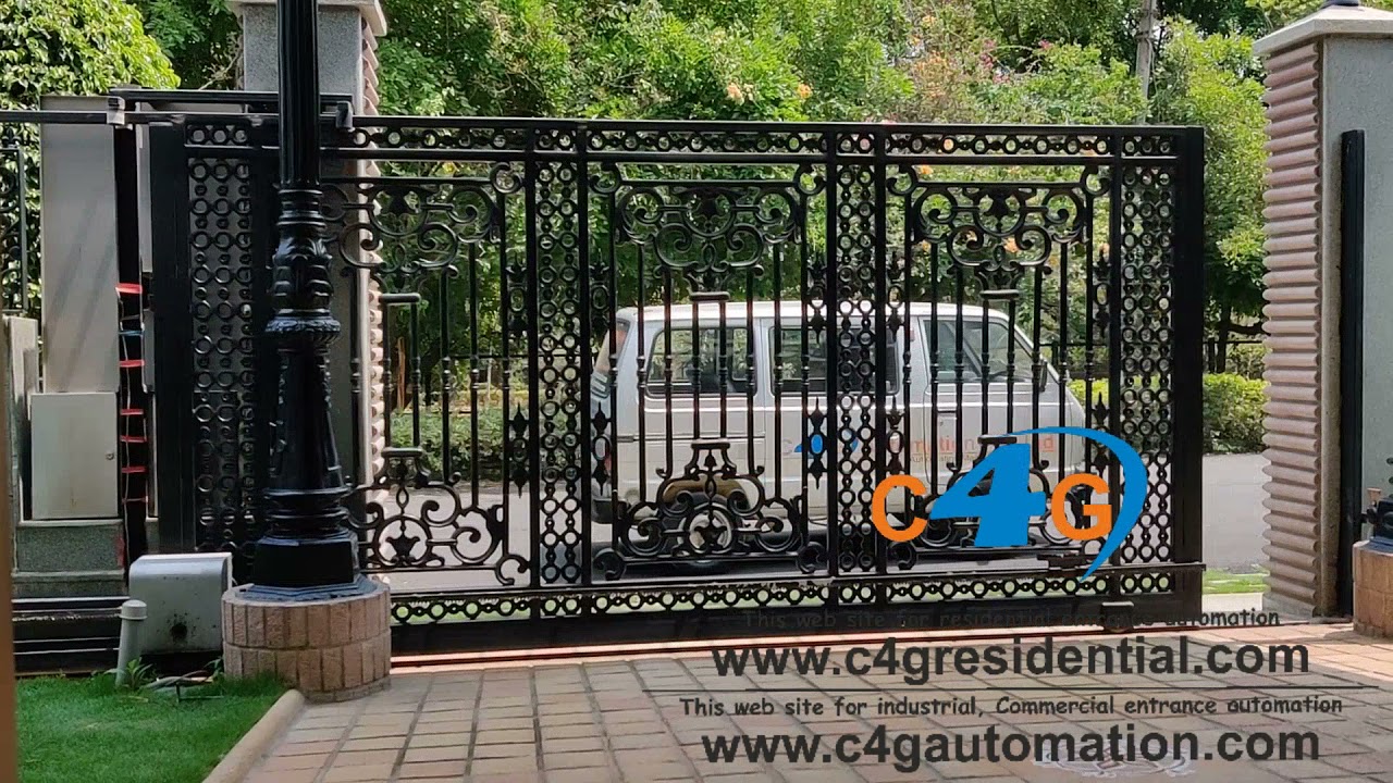 Cast iron remote control gate automation | Ornamental casting iron gates | Automatic Sliding Gate
