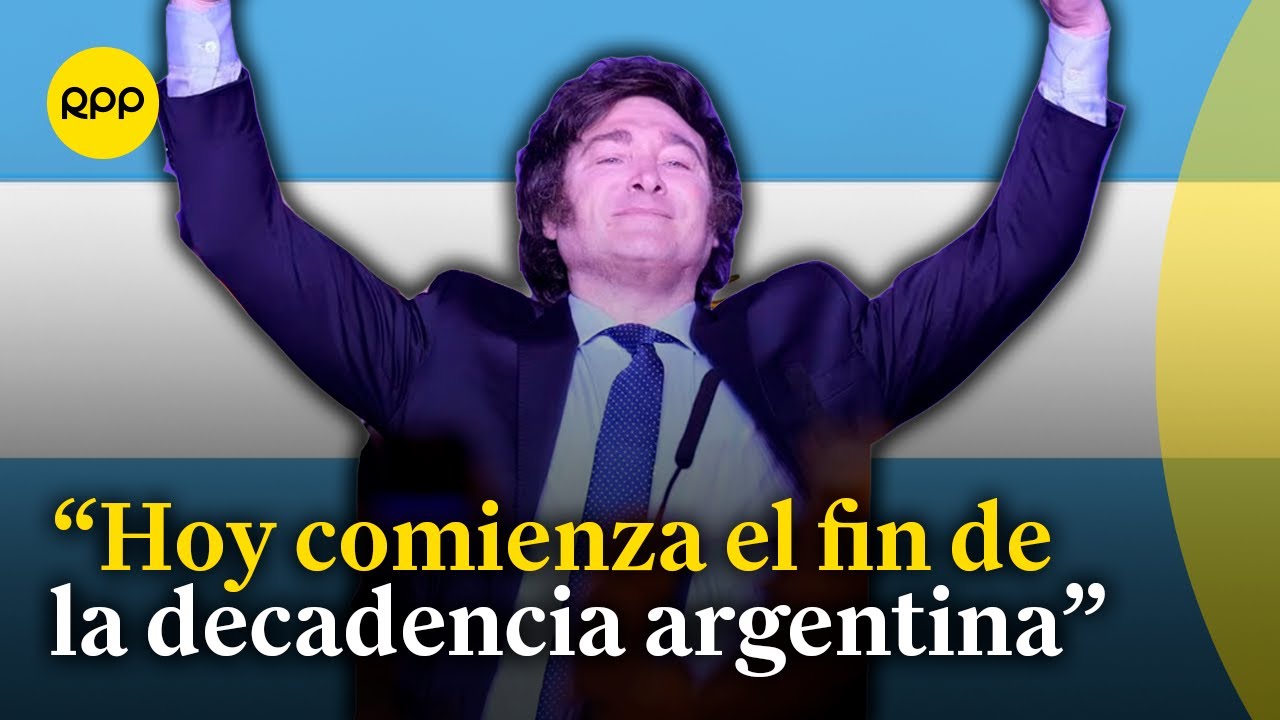 Pronunciamiento de Javier Milei tras ganar las elecciones en Argentina ...