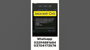 How to see your Sim Number CNIC and Name on Jazz( simple Code) #cnic #nadra #jazzcnic