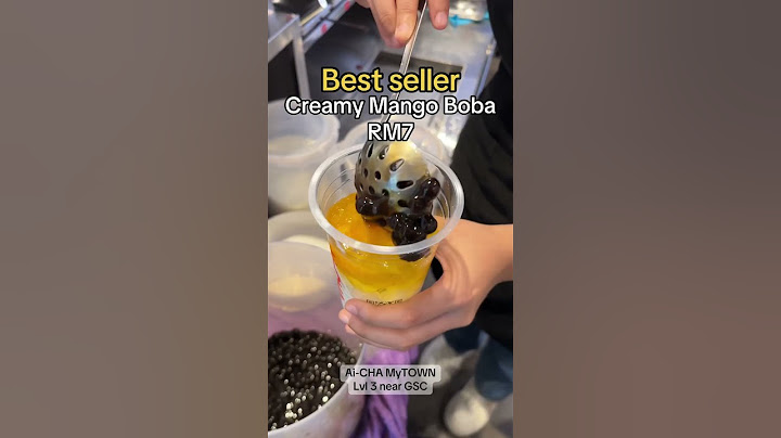 Best seller: Creamy Mango Boba RM7 #bestseller #mango #creamy #boba #icecream #dessert