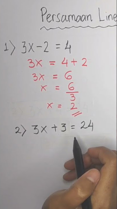 persamaan linear satu variabel (plsv) Matematika SD ||