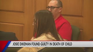 Josie Dikeman found guilty on all counts in Alexavier Pedrin murder trial