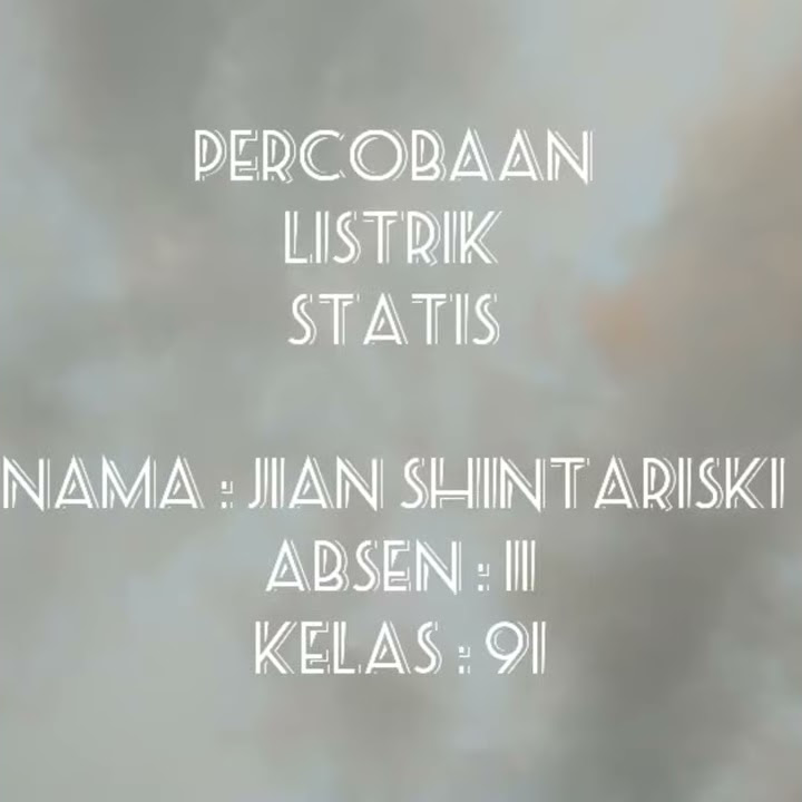 Percobaan listrik statis sederhana