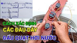 Hướng dẫn cách xác định các đầu dây đấu quạt hơi nước .